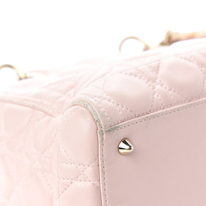Christian Dior Lambskin Cannage Medium Lady Dior Light Pink 8 of 19
