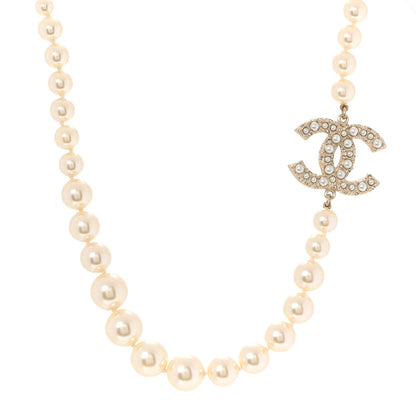 Chanel Pearl CC 100th Anniversary Necklace Light Gold 1 of 4