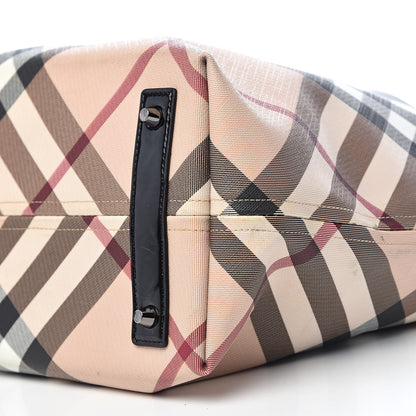 Burberry Supernova Check Large Nickie Tote Black 12 of 14