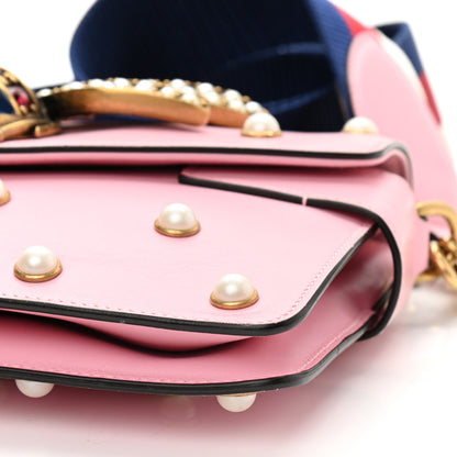 Gucci Nappa Pearl Studded Mini Queen Margaret Broadway Shoulder Bag Sugar Pink 10 of 12