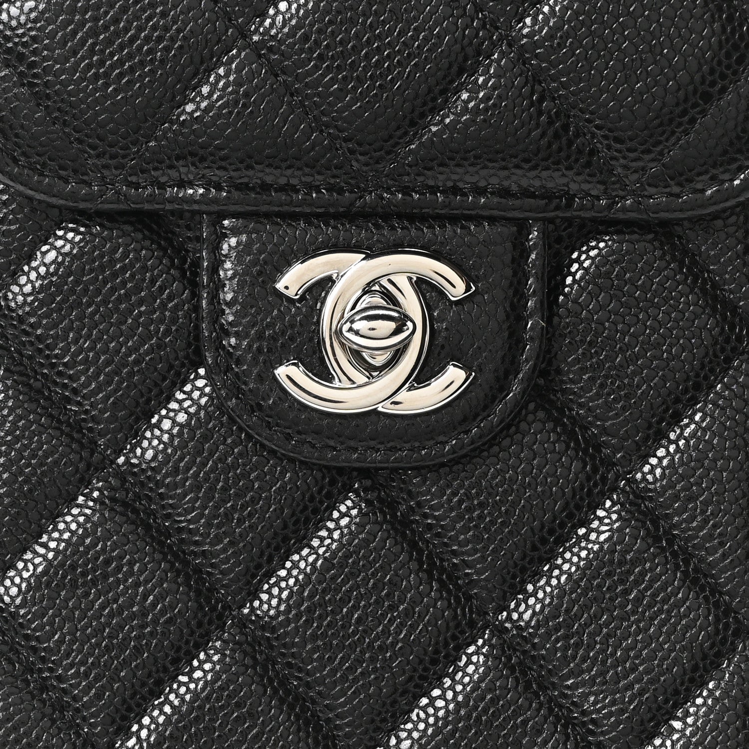 Chanel Caviar Quilted Classic Phone Holder Black 8 of 11