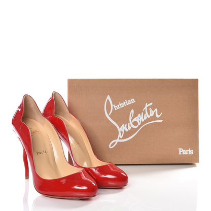 Christian Louboutin Patent Wawy Dolly 100 Pumps 39 Red 10 of 10