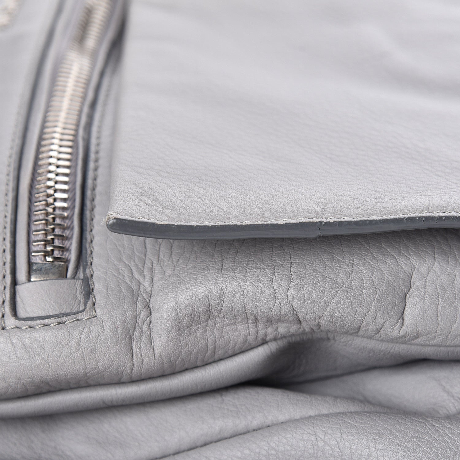 Givenchy Grained Calfskin Medium Pandora Pure Flap Bag Pearl Grey 12 of 14