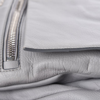 Givenchy Grained Calfskin Medium Pandora Pure Flap Bag Pearl Grey 12 of 14