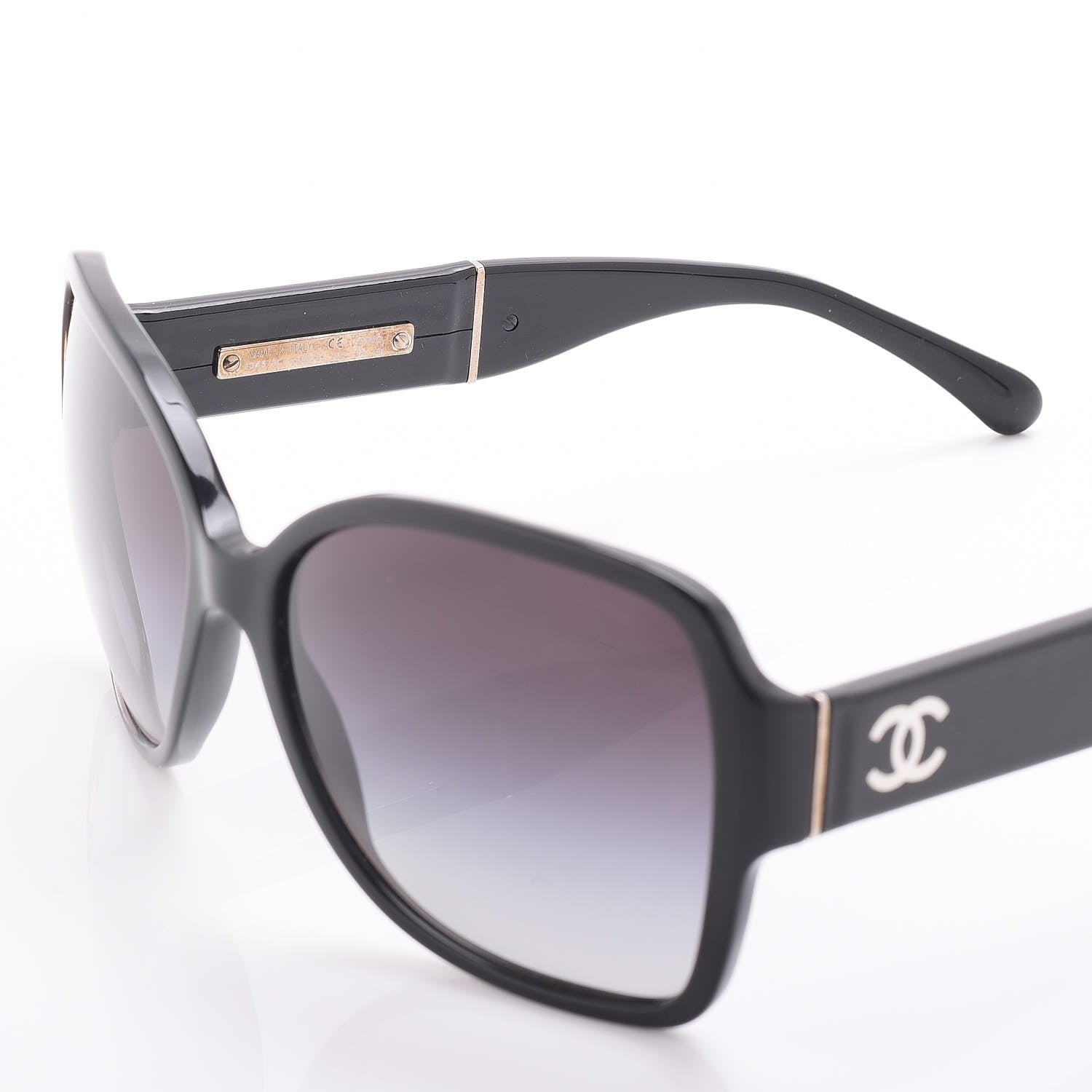 Chanel CC Sunglasses 1345 Black 7 of 8