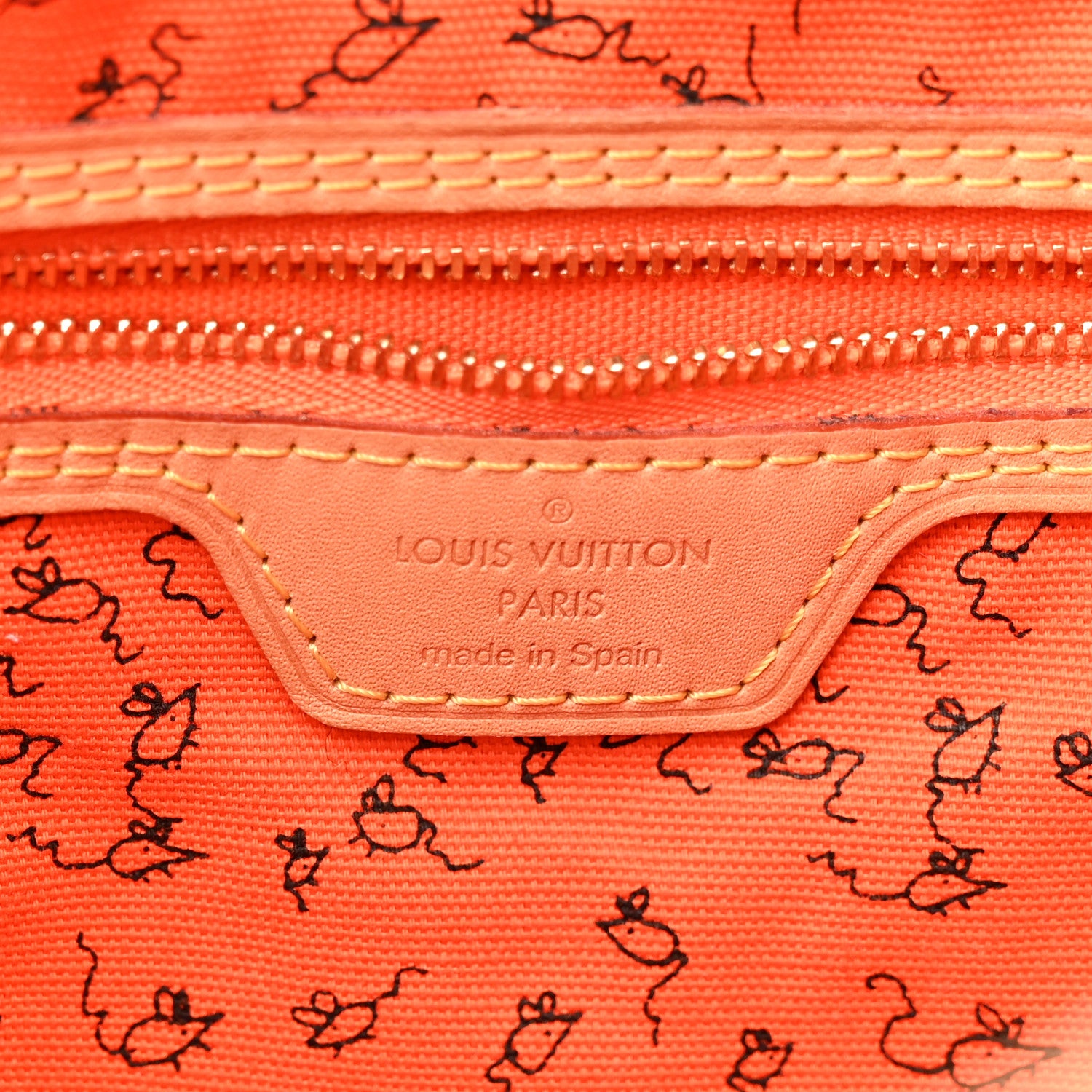 Louis Vuitton Catogram Neverfull MM Marron 7 of 11