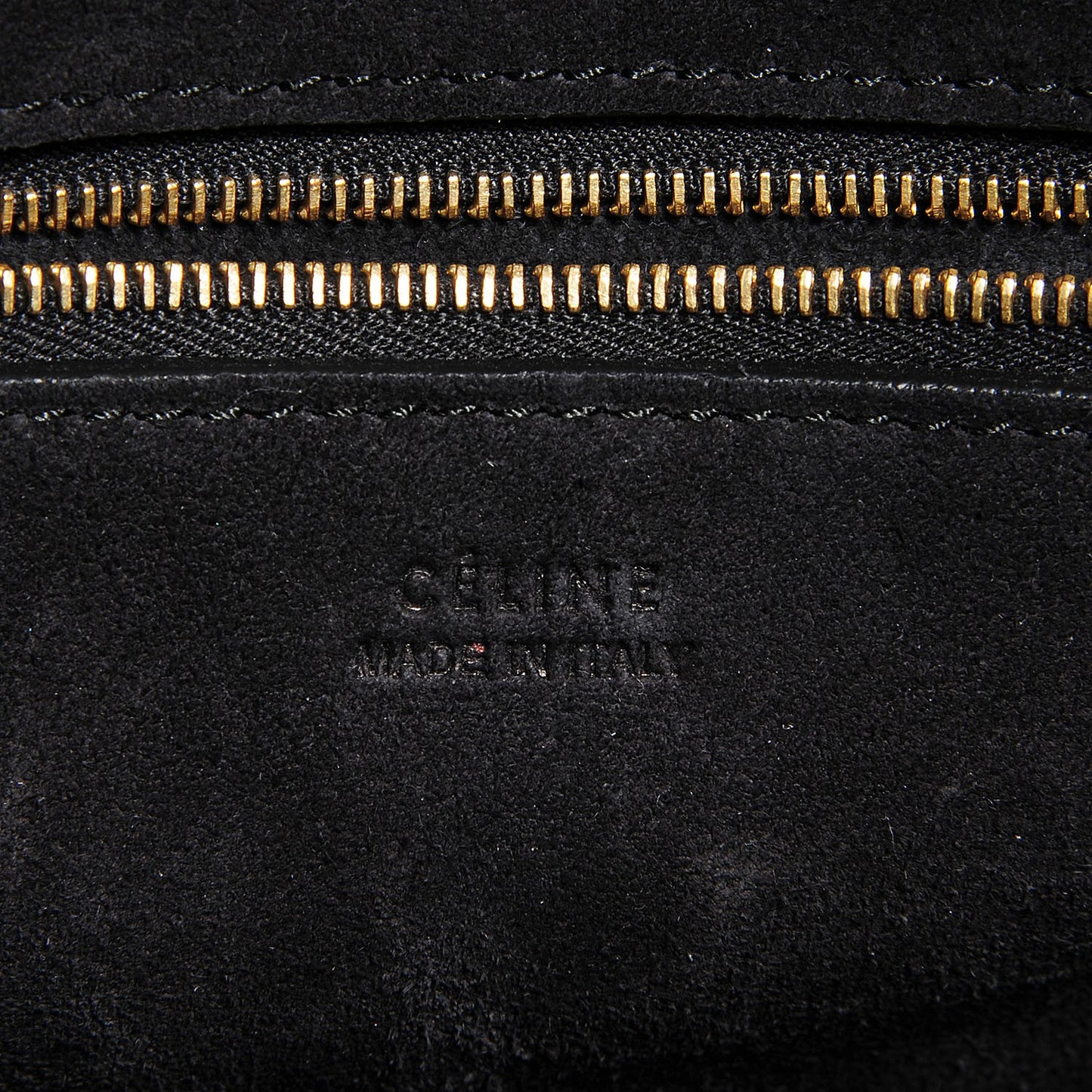 Goatskin Sangle Bucket Bag Black