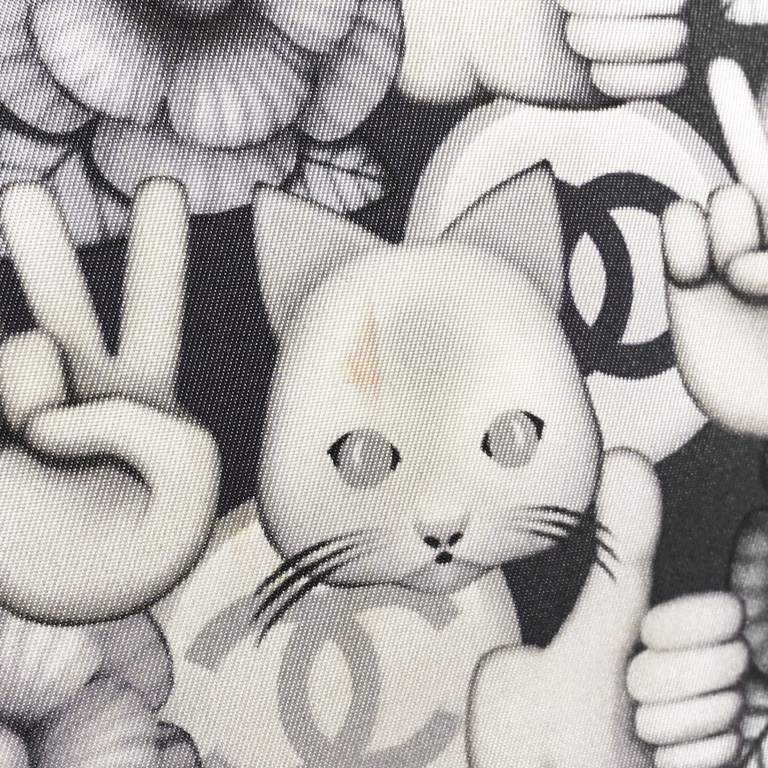 Chanel Nylon Cat Emoticon Tote Navy Silver 12 of 12