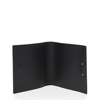 Saint Laurent Calfskin Crocodile Embossed Wallet Black 4 of 5