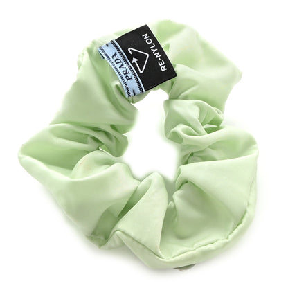 Prada Re-Nylon Metal Logo Scrunchie Aqua 2 of 3