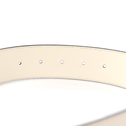 Gucci Calfskin Double G 40mm Belt 75 30 Mystic White 4 of 6
