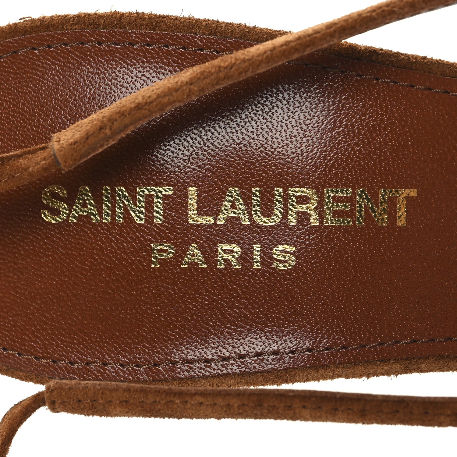 Saint Laurent Suede Blade 105 Slingback Pumps 39.5 Brown 9 of 9