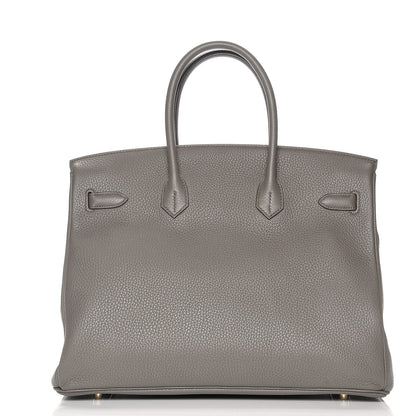 Hermes Togo Birkin 35 Etain 22 of 28
