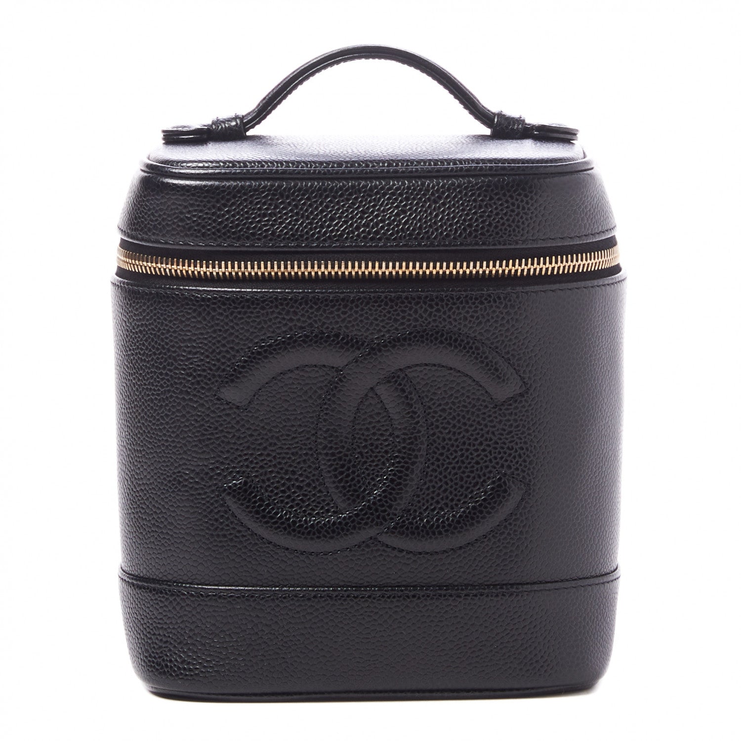 Chanel Caviar Vanity Cosmetic Case Black 1 of 9