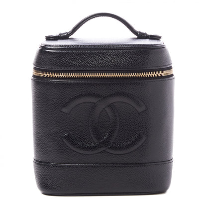 Chanel Caviar Vanity Cosmetic Case Black 1 of 9