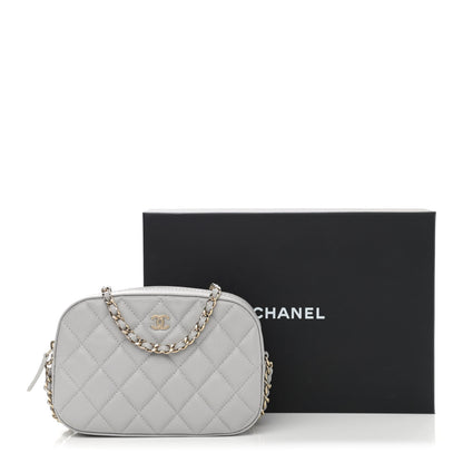 Chanel Caviar Quilted Camera Case Grey 11 of 11