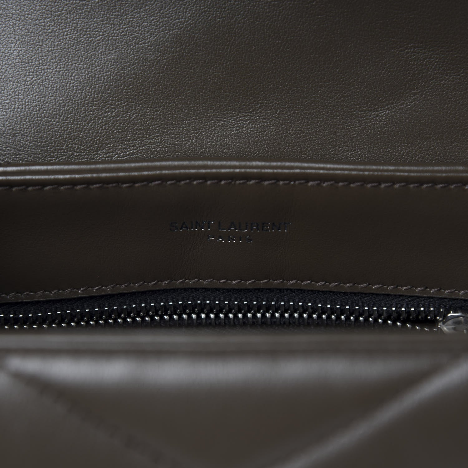 Saint Laurent Calfskin Y Quilted Monogram Toy Loulou Crossbody Bag Faggio 9 of 11