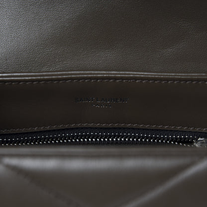 Saint Laurent Calfskin Y Quilted Monogram Toy Loulou Crossbody Bag Faggio 9 of 11