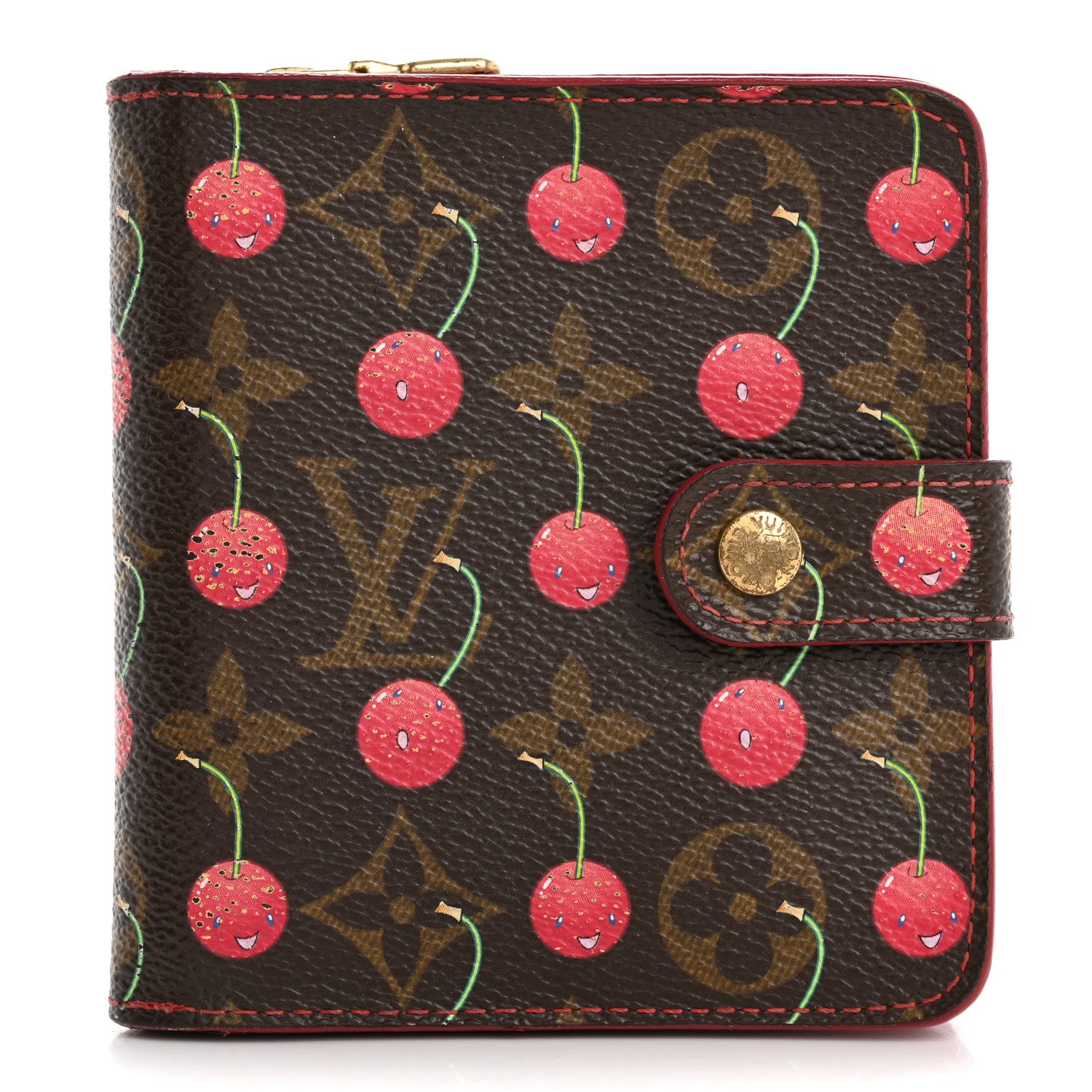 Louis Vuitton Monogram Cerises Compact Zippe Wallet 1 of 14