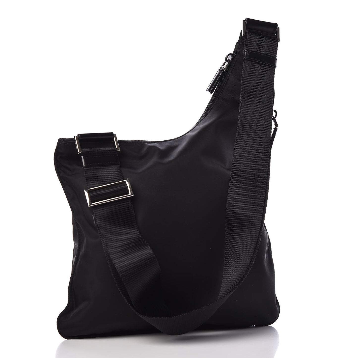 Nylon Vela Sling Messenger Bag Black