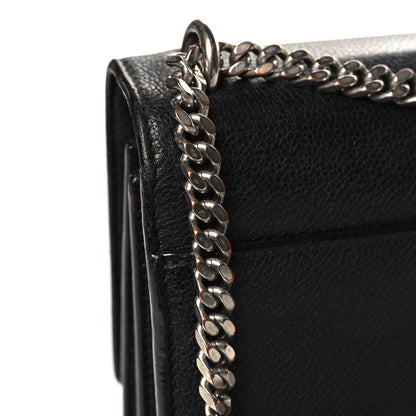 Saint Laurent Grained Calfskin Medium Monogram Sunset Black 13 of 13