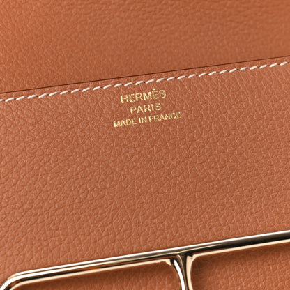Hermes Evercolor Roulis Slim Wallet Gold 7 of 8