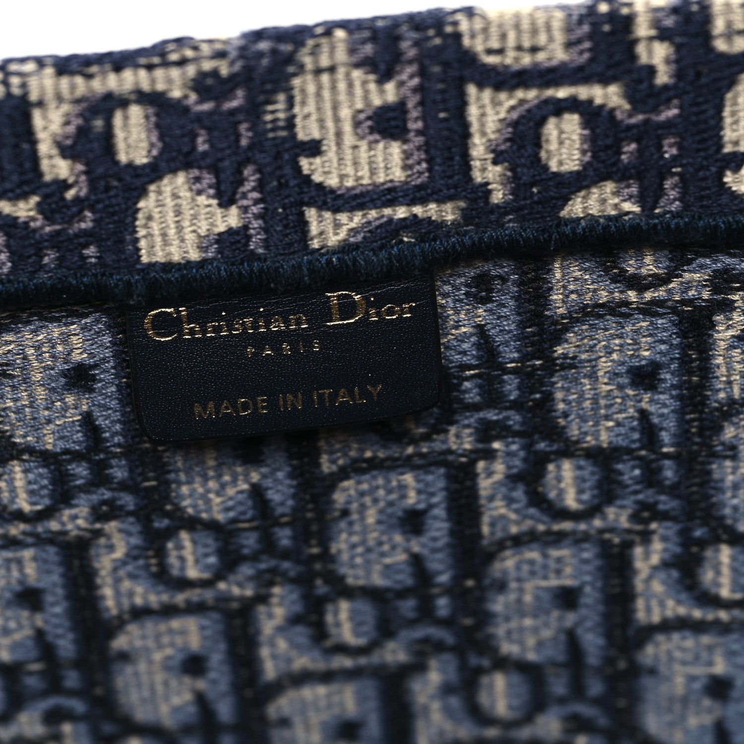 Christian Dior Oblique Large Book Tote Blue Multicolor 6 of 12