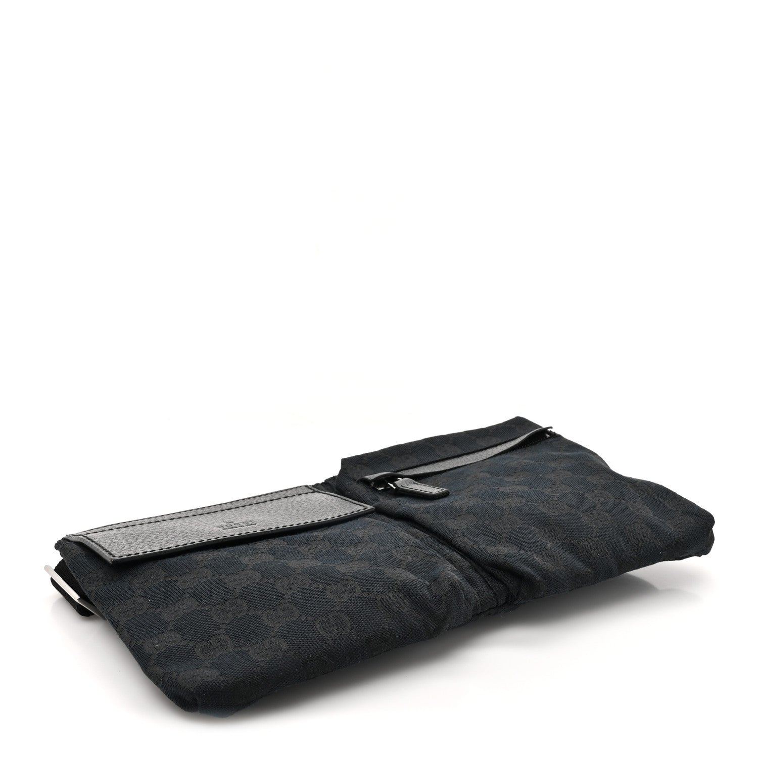 Gucci GG Monogram Double Pocket Belt Bag Black 4 of 12