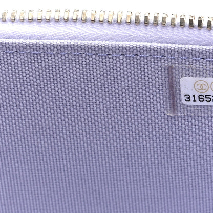 Chanel Lambskin Quilted Small Top Handle Vanity Case With Chain Light Purple 7 of 9