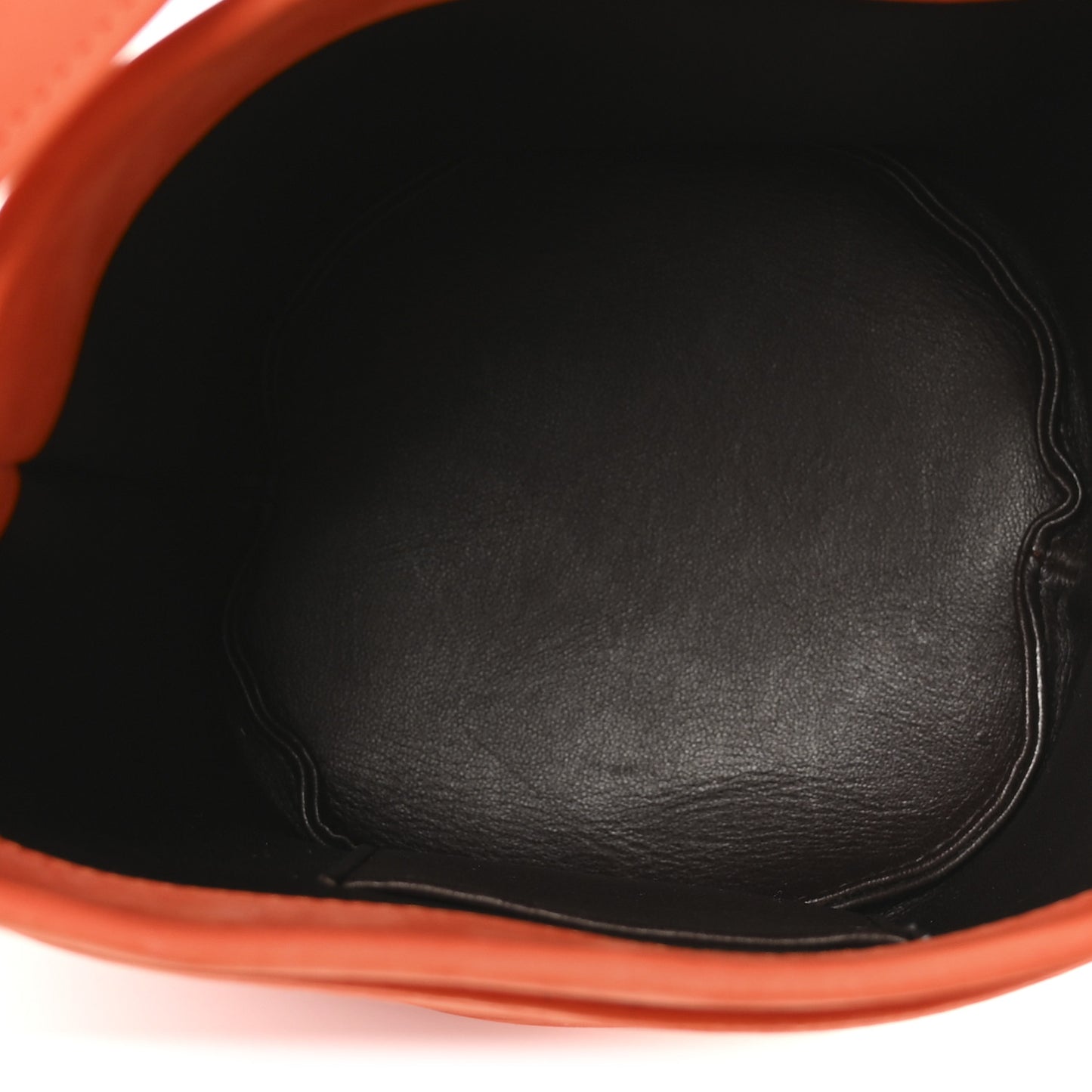 Nubuck Mini Leo Bucket Bag Orange