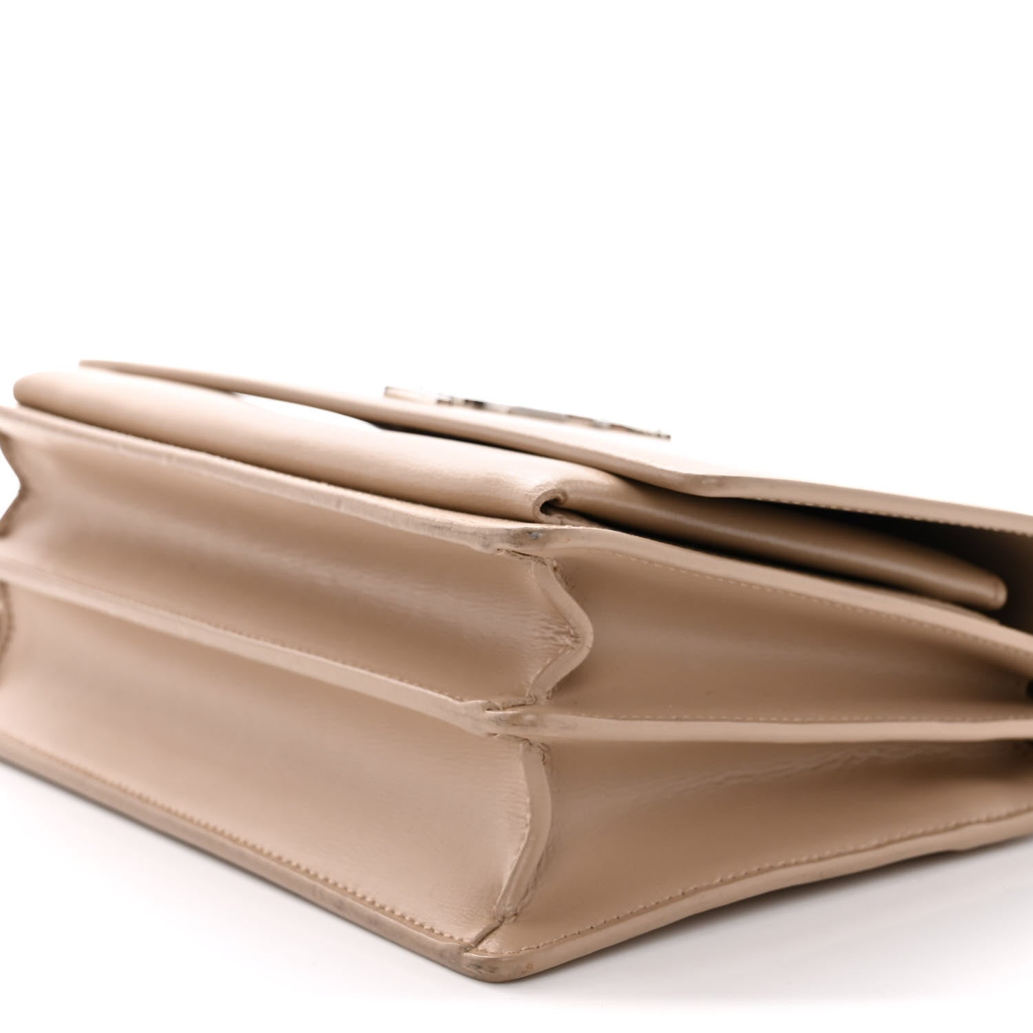 Saint Laurent Calfskin Medium Monogram Sunset Dark Beige 11 of 18