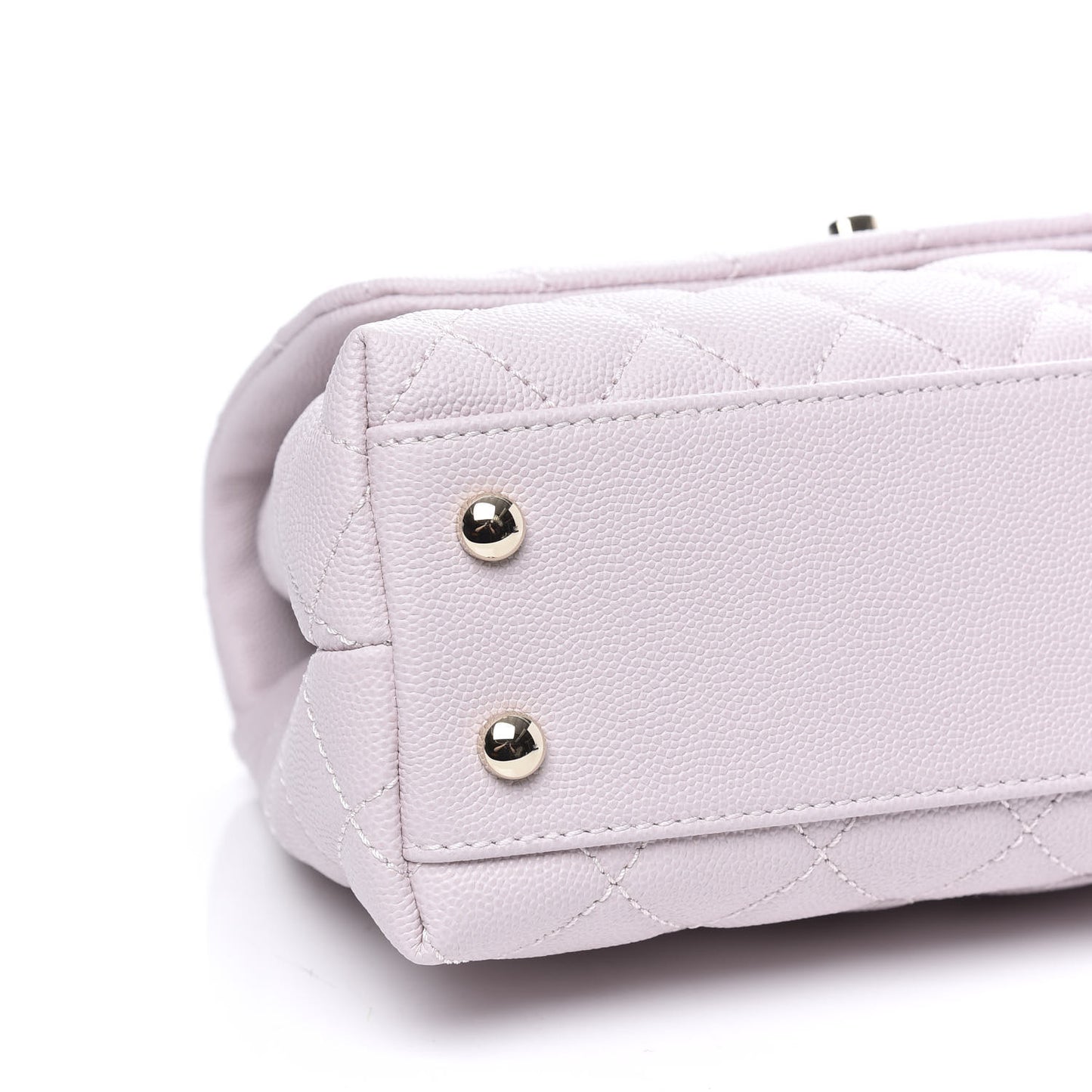 Caviar Quilted Mini Coco Handle Flap Lilas Lilac