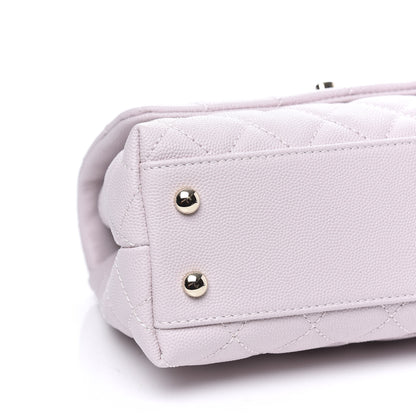Chanel Caviar Quilted Mini Coco Handle Flap Lilas Lilac 7 of 10