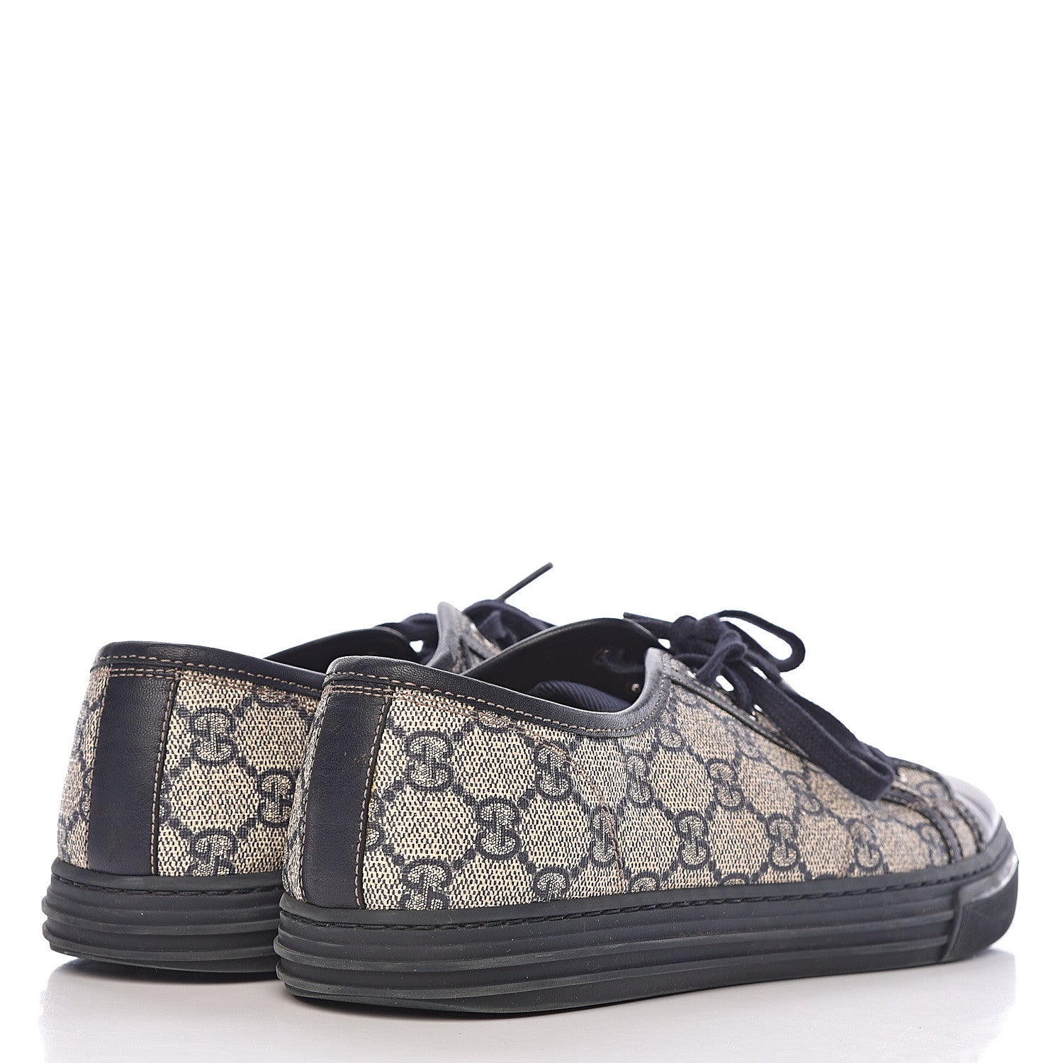 Gucci GG Supreme Monogram Mens Sneakers 6.5 Navy 4 of 14