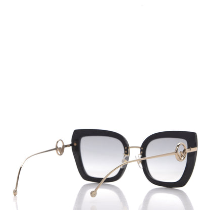 Fendi Acetate Metal F is Fendi Square Cat Eye Sunglasses FF 0424/F/S Black 4 of 7