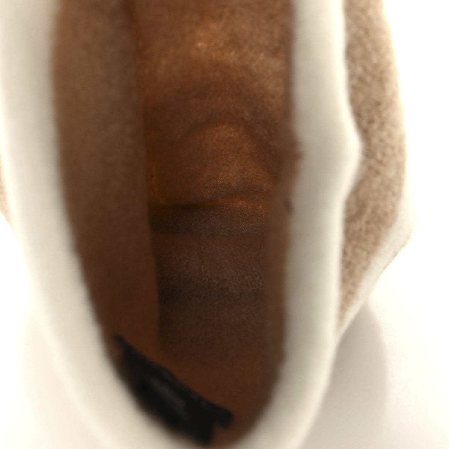 Chanel Cashmere Silk CC Beanie Hat Beige White 4 of 5