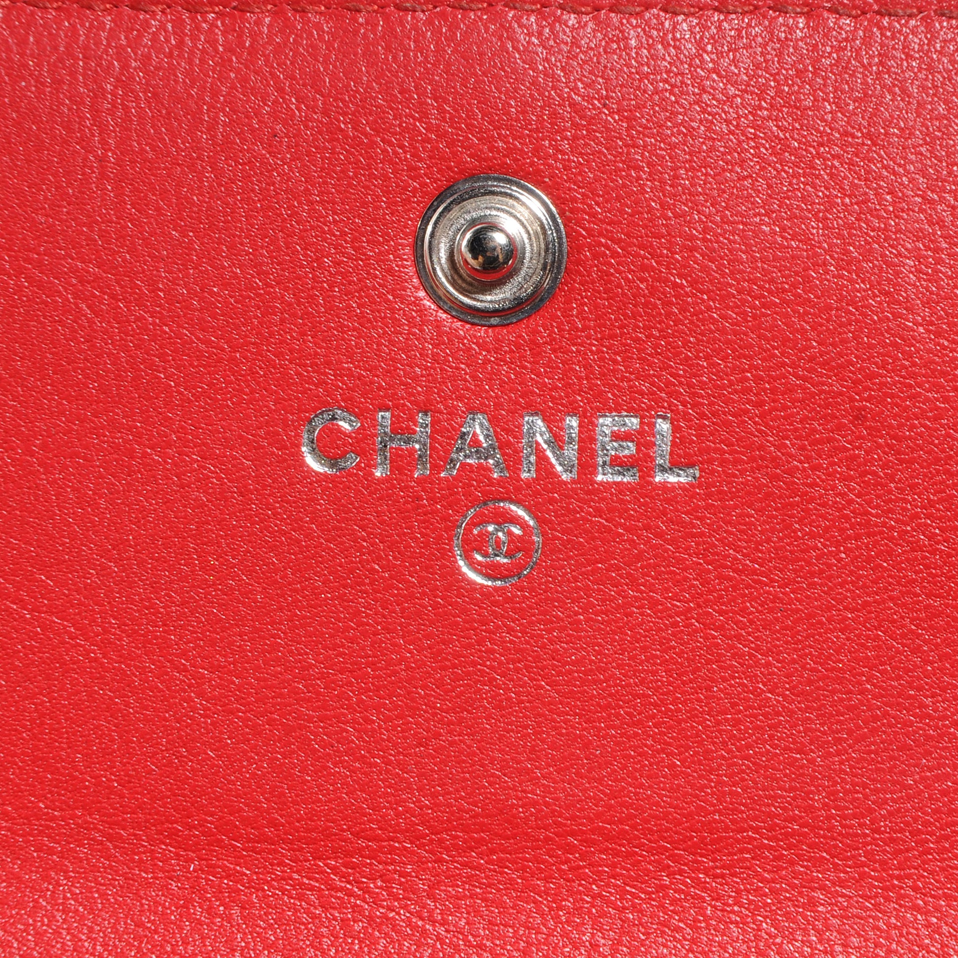 Chanel Caviar Large Gusset Flap Wallet Red 7 of 9