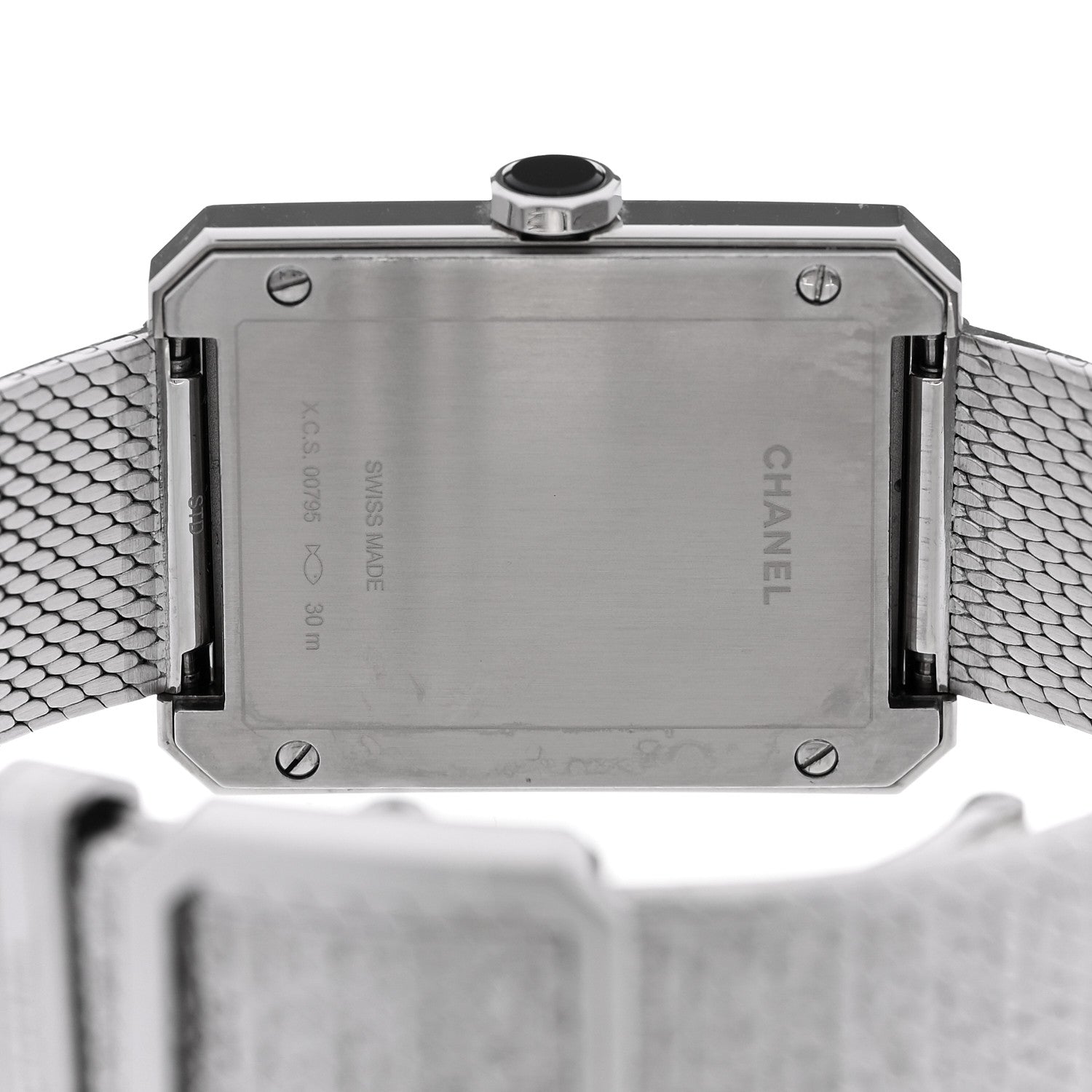 Chanel Stainless Steel 26mm Boy-friend Tweed Quartz Watch Black 4 of 4
