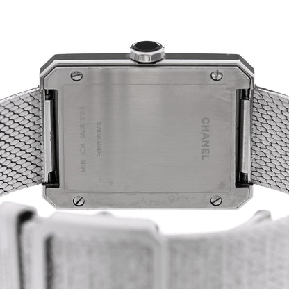Chanel Stainless Steel 26mm Boy-friend Tweed Quartz Watch Black 4 of 4