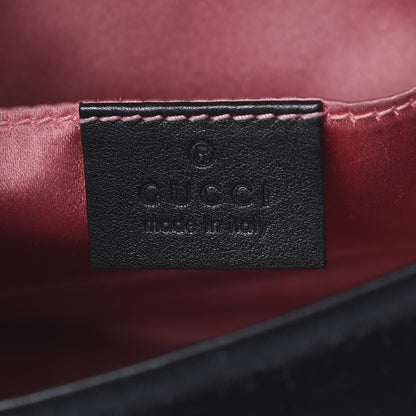 Gucci Velvet Matelasse Mini GG Marmont Shoulder Bag Black 5 of 20