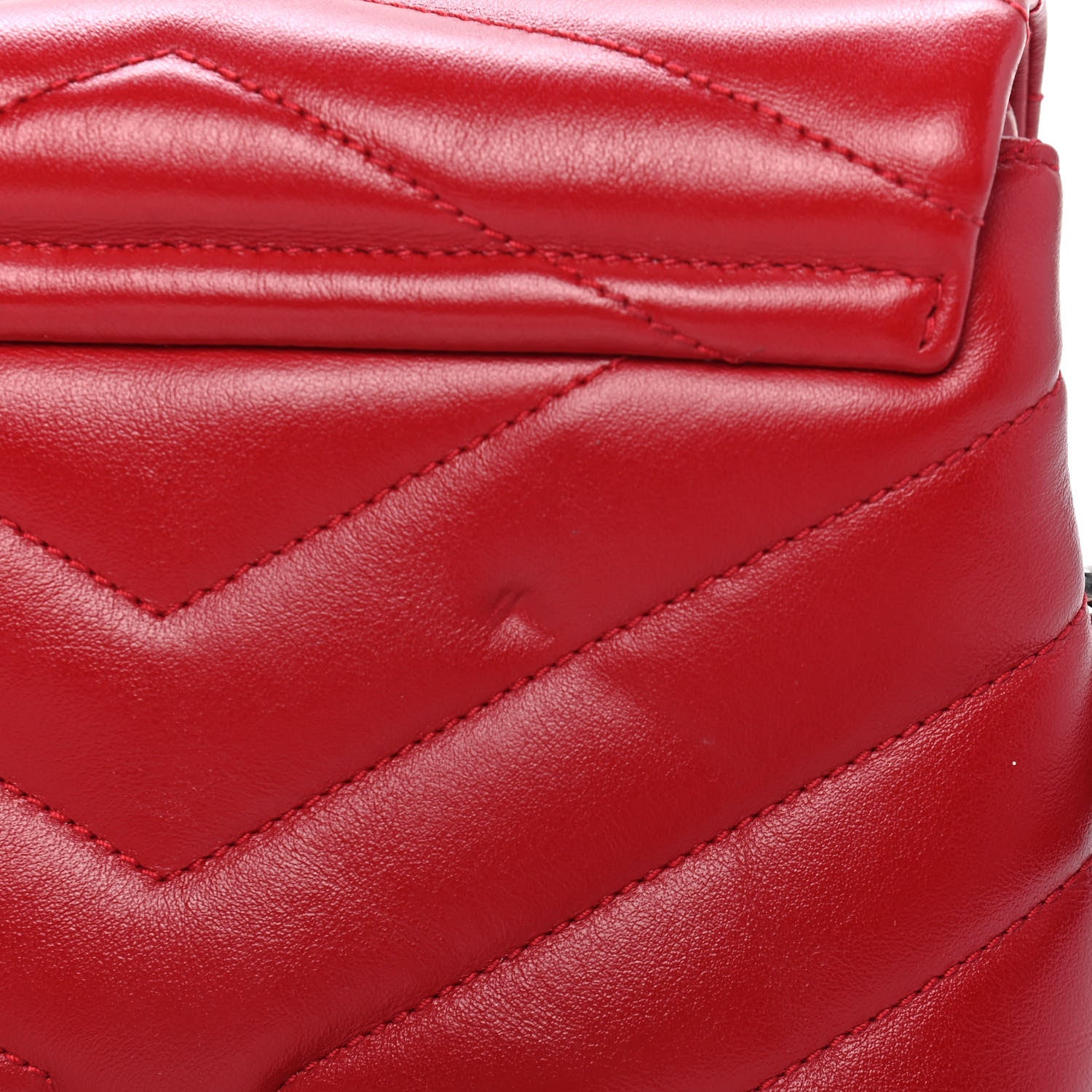 Saint Laurent Calfskin Y Quilted Monogram Toy Loulou Crossbody Bag New Lipstick 9 of 9