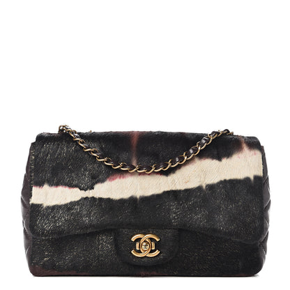 Chanel Pony Hair Lambskin Medium Paris Dallas Single Flap Gold 1 of 10