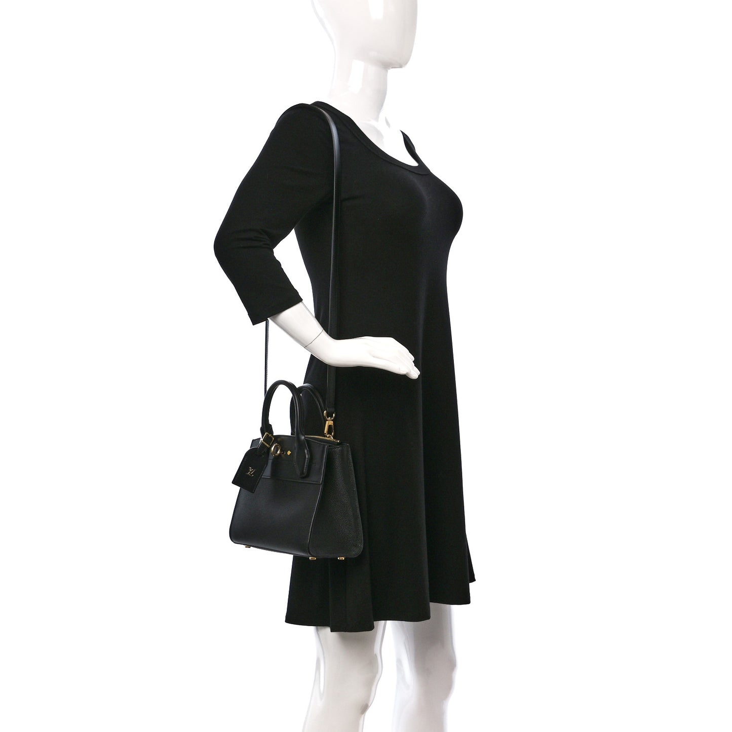 Calfskin City Steamer Mini Black