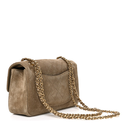 Chanel Suede Calfskin Mini Souplissimo Flap  Dark Beige 3 of 11