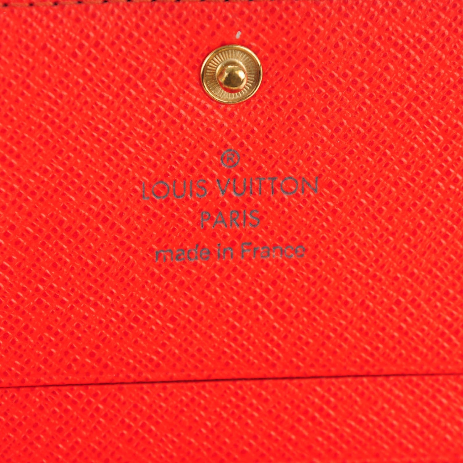 Louis Vuitton Monogram Insolite Coin Purse Wallet Red 6 of 7