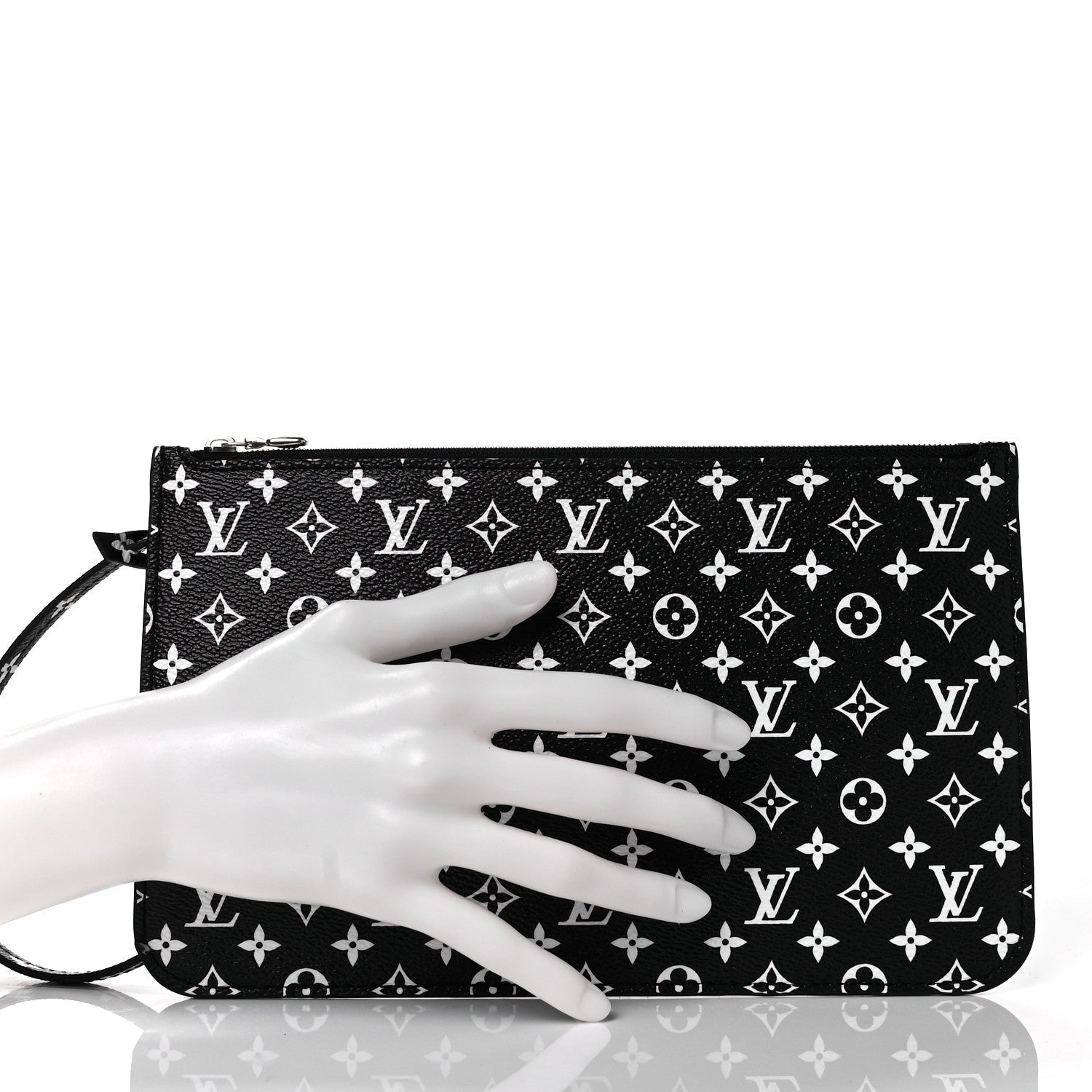 Louis Vuitton Monogram Giant Jungle Neverfull MM GM Pochette Black 2 of 8