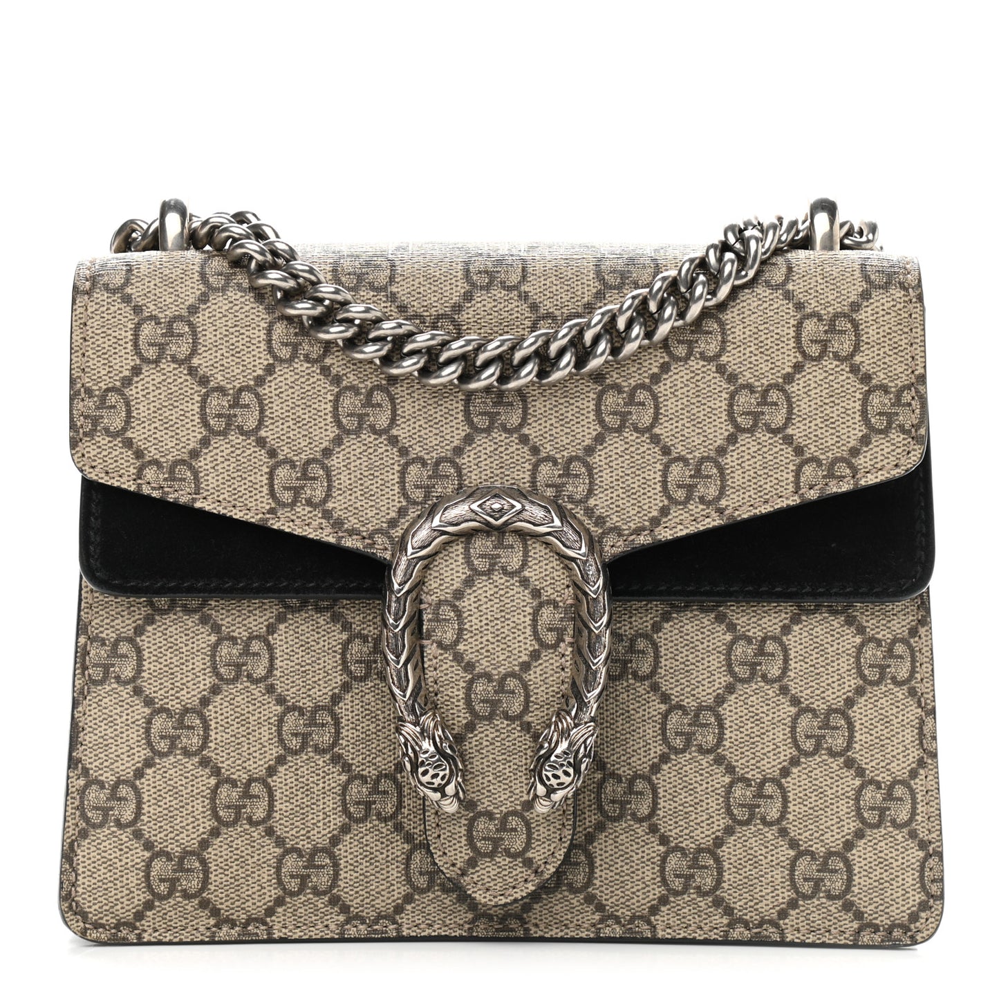GG Supreme Monogram Mini Dionysus Shoulder Bag Black