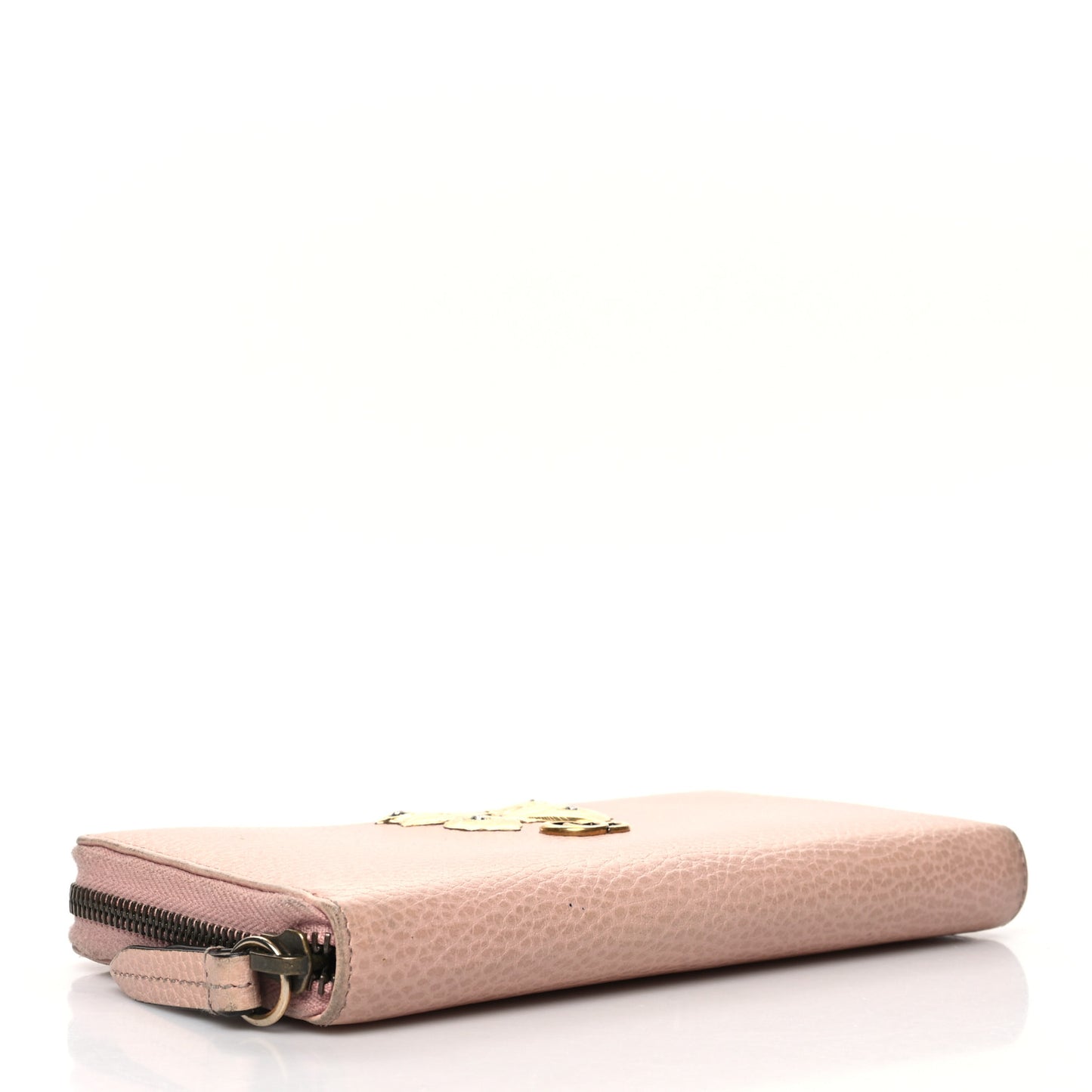 Calfskin Butterfly Farfalla Zip Around Wallet Perfect Pink