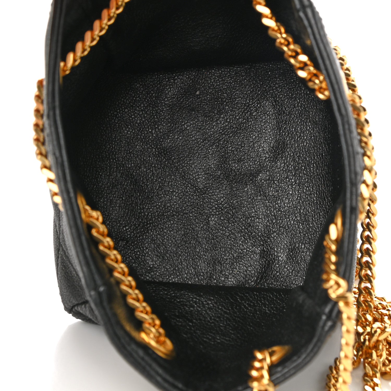 Saint Laurent Lambskin Quilted Baby Bucket Bag Black 4 of 7