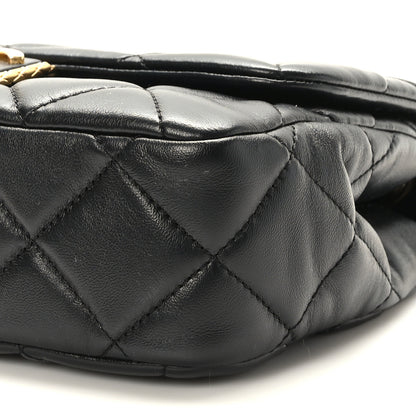 Chanel Lambskin Quilted Mini Flap Black 9 of 9